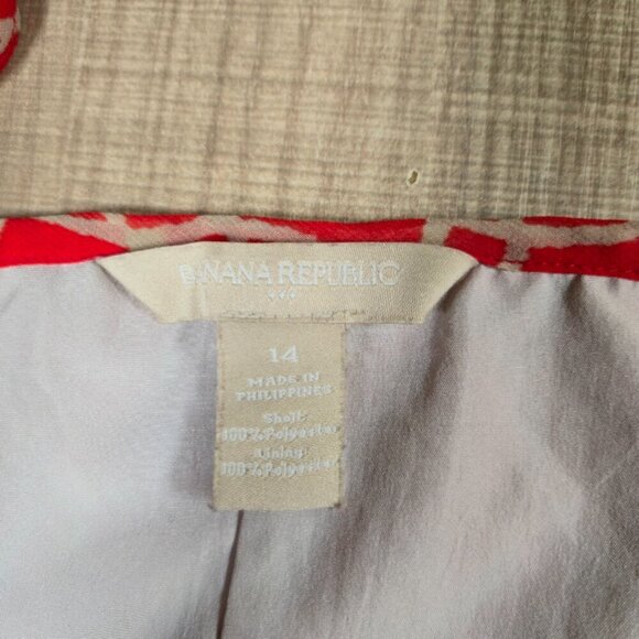 Banana Republic Maxi Dress Women Size 14 Orange Spaghetti Straps Preppy Resort - Picture 3 of 6